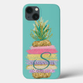 Ananas-Ananas-Gesteinsgrün Case-Mate iPhone Hülle (Rückseite)