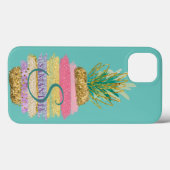 Ananas-Ananas-Gesteinsgrün Case-Mate iPhone Hülle (Rückseite (Horizontal))