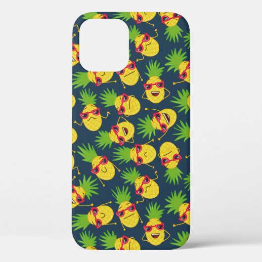 Ananas, Ananas, handgezeichnet, Sommermuster. Case-Mate iPhone Hülle (Rückseite)