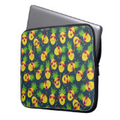 Ananas, Ananas, handgezeichnet, Sommermuster. Laptopschutzhülle (Vorderseite Links)