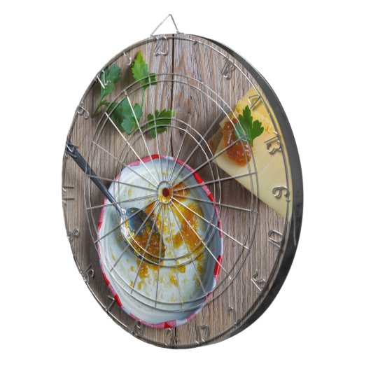 Ananas-Ananas-Kutney auf rustikalem Holz Dartscheibe (Vorderseite rechts)