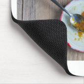 Ananas-Ananas-Kutney auf rustikalem Holz Mousepad (Ecke)