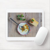Ananas-Ananas-Kutney auf rustikalem Holz Mousepad (Mit Mouse)