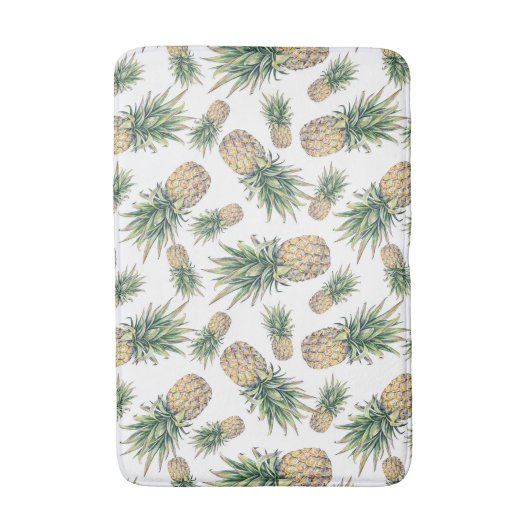 Ananas-Ananas-Muster Badematte (Vorderseite Vertikal)