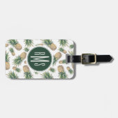 Ananas-Ananas-Muster Gepäckanhänger (Vorderseite horizontal)