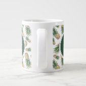 Ananas-Ananas-Muster Jumbo-Tasse (Rückseite)