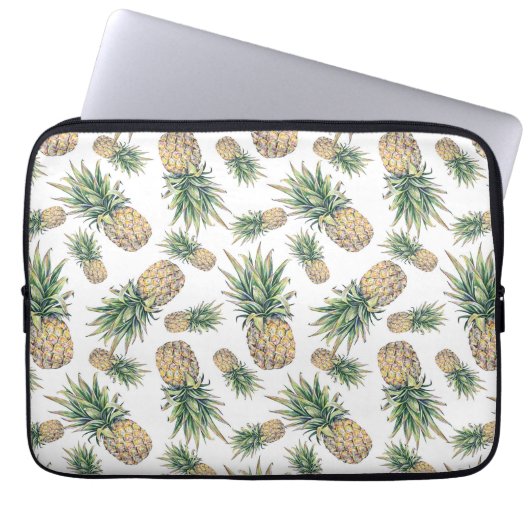 Ananas-Ananas-Muster Laptopschutzhülle (Vorderseite)