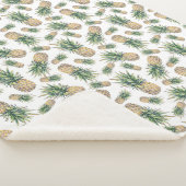 Ananas-Ananas-Muster Sherpadecke (3/4)
