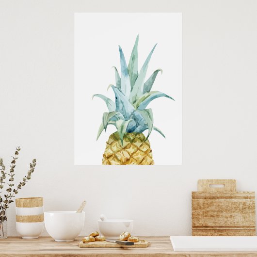 Ananas-Ananas-Poster Poster (Küche)