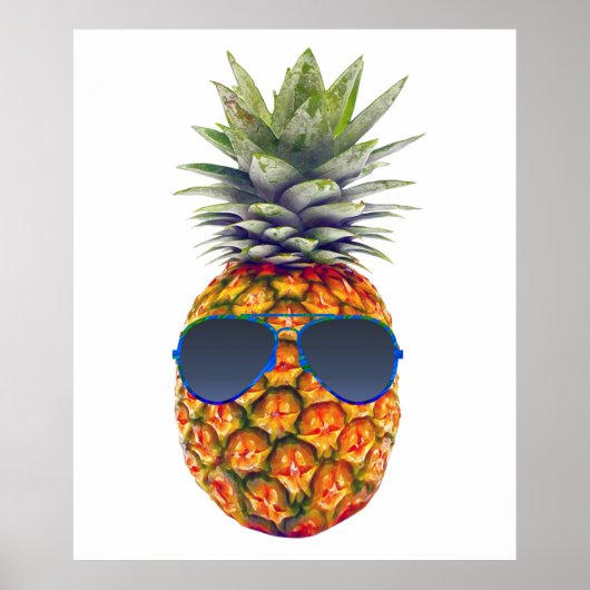 Ananas-Ananas-Riesenbrille, Feinschmecker, ZSSG Poster (Vorne)