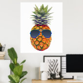 Ananas-Ananas-Riesenbrille, Feinschmecker, ZSSG Poster (Heimbüro)