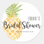 Ananas-Ananas-Stift | Bridduschaufkleber Runder Aufkleber (Vorderseite)