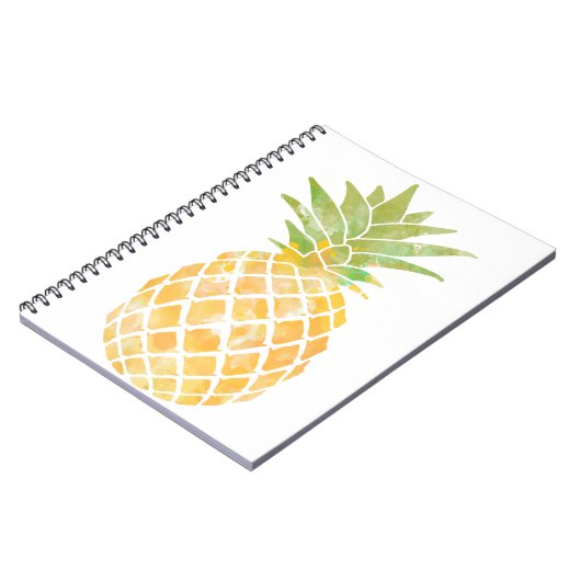 Ananas-Ananas-Stift Gelb und Grün Notizblock (Linke Seite)