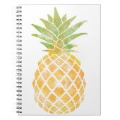 Ananas-Ananas-Stift Gelb und Grün Notizblock (Vorderseite)