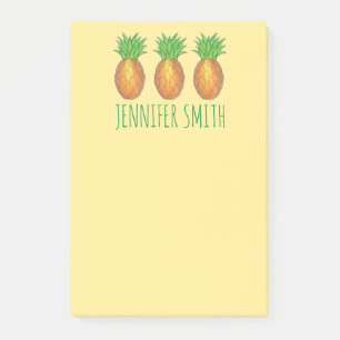 Ananas-Ananas-Tropen Personalisiert nach der Verab Post-it Klebezettel