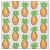 Ananas-Ananas-Tropenstoffe Stoff (Nahaufnahme)
