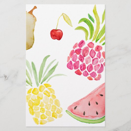 Ananas-Ananas-Wassermelone Briefpapier (Vorderseite)