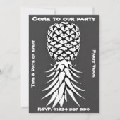 Ananas Anpassbare Party Einladung (Vorderseite)