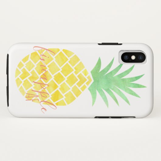 Ananas-Apfelfineapfel AF Gelb und Grün Case-Mate iPhone Hülle (Rückseite (Horizontal))