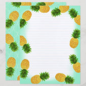 Ananas Aqua Lined (Vorne/Hinten)