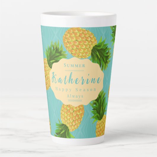 Ananas Aqua Milchtasse (Vorderseite)