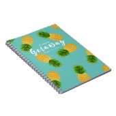 Ananas Aqua Notizblock (Rechte Seite)