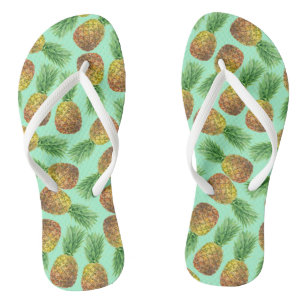 Ananas Aquarell 2 Badesandalen