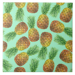Ananas Aquarell 2 Fliese