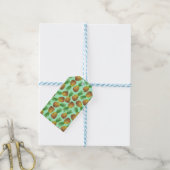 Ananas Aquarell 2 Geschenkanhänger (Mit Garn)