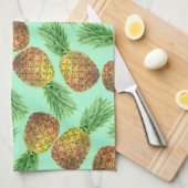 Ananas Aquarell 2 Geschirrtuch (Viertel Falte)