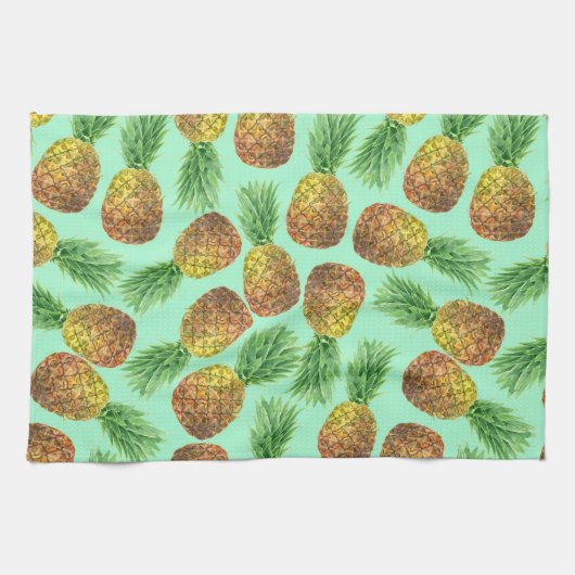 Ananas Aquarell 2 Geschirrtuch (Horizontal)