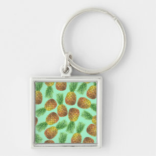 Ananas Aquarell 2 Schlüsselanhänger