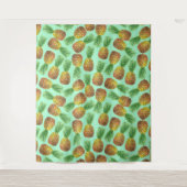 Ananas Aquarell 2 Wandteppich (Vorderseite)