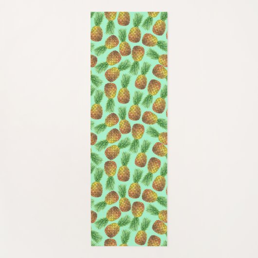 Ananas Aquarell 2 Yogamatte (Vorderseite)