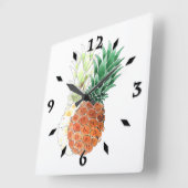 Ananas, Aquarell. große Uhr (Winkel)