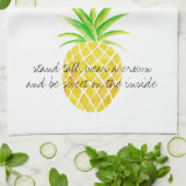 Ananas-Aquarell-Stand-hohe Abnutzung eine Krone Handtuch (Gefaltet)