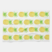 Ananas-Aquarell-tropisches Geschirrtuch (Horizontal)