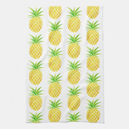 Ananas-Aquarell-tropisches Geschirrtuch (Vertikal)