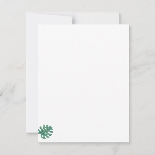 Ananas-Aquarell - Vielen Dank (Rückseite)