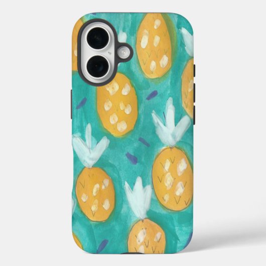 Ananas Aquarelldruck Case-Mate iPhone Hülle (Rückseite)