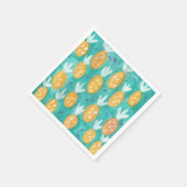 Ananas Aquarelldruck Serviette (Ecke)
