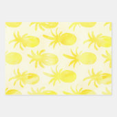 Ananas, Aquarellgelb Geschenkpapier Set (Vorderseite 2)