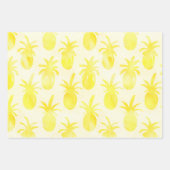 Ananas, Aquarellgelb Geschenkpapier Set (Vorderseite)