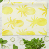 Ananas, Aquarellgelb Geschirrtuch (Gefaltet)