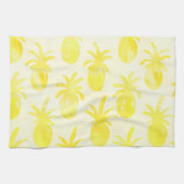 Ananas, Aquarellgelb Geschirrtuch (Horizontal)