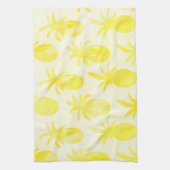 Ananas, Aquarellgelb Geschirrtuch (Vertikal)