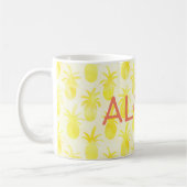 Ananas, Aquarellgelb Kaffeetasse (Links)