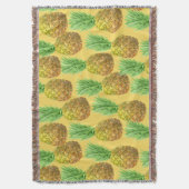 Ananas-Aquarellmuster Decke (Vorderseite Vertikal)