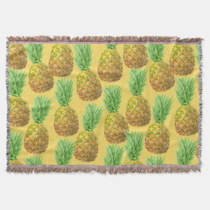 Ananas-Aquarellmuster Decke