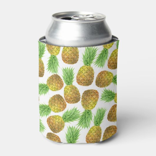 Ananas-Aquarellmuster Dosenkühler (Kanne Vorderseite)